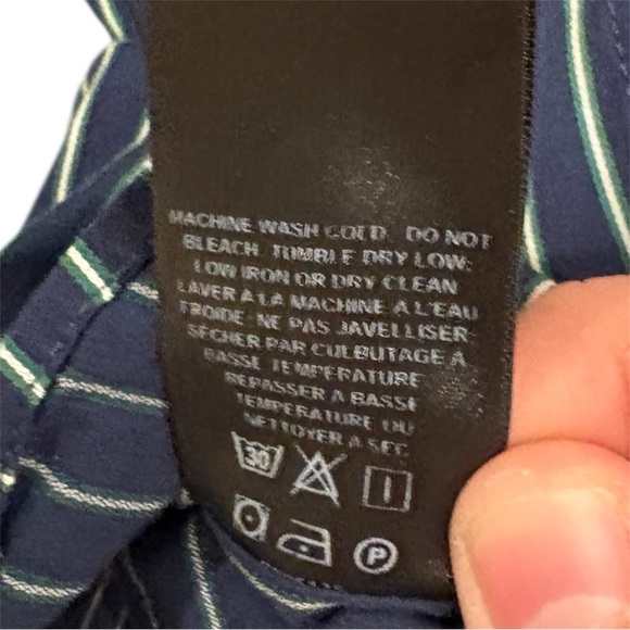 Lafayette 148 Hawkins Striped 3/4 Sleeve Pullover Blouse Size M - Picture 9 of 9